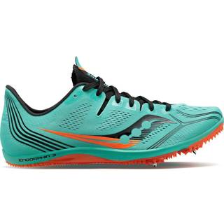 Saucony Endorphin 3 Spike Str. 43 - Grøn Baneløbssko til Herre (1500m-100m)
