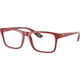 Ray - Ban Unisex RX7205M F623 Optiske stel Nylon Rød Transparent Firkantet Normal - Rød