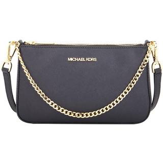 MK Jet Set Medium Saffiano Leather Crossbody Bag - Black - Michael Kors - ONE SIZE