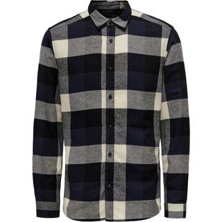 ONLY & SONS GUDMUND LS CHECK SHIRT Dark Navy