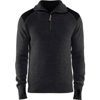 Blåkläder 4630 Uld Trøje / Uld Arbejdstrøje - 2XL - Gråmeleret/Mørk grå