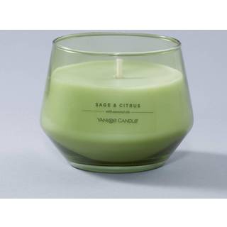Yankee Candle Studio Medium Candle Sage & Citrus 10 Oz: Langvarig essentiel-olie duftende soja voksblanding stearinlys | 40-65 timers forbr?nding