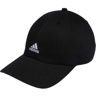 Adidas Kvinders Saturday Relaxed Fit Justérbar Kasket - Sort/Hvid, Én størrelse, Bomuldskomfort med fugtabsorberende svedbånd