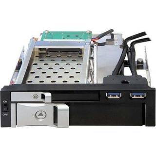 DeLOCK 5.25 Mobile Rack for 1 x 2.5 + 1 x 3.5 SATA HDD + 2 x USB 3.0 Ports
