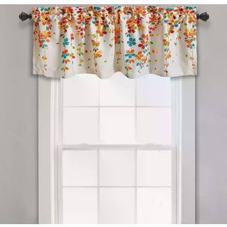 Frodig indretning Valance gr?dende blomsterlysfiltreringsvindue gardinbl? & gr?