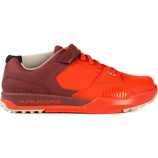 Endura MT500 Burner Flats og Klik MTB Sko Cocoa / Orange - Skostørrelse 38
