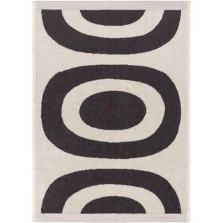 Marimekko Melooni håndklæde 50x70 Charcoal/Offwhite
