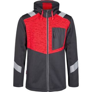 ENGEL Cargo strik cardigan Grå/Rød 8870-256 M