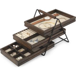 Umbra - Smykkestativ med 3 niveauer - Natur - 25cm x 18cm x 20cm - Odette