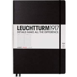 Notizbuch Master Slim liniert Hardcover A4+ - Schwarz