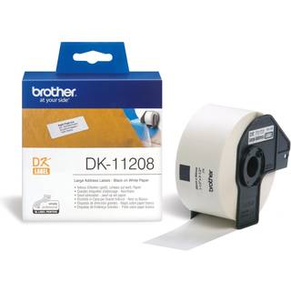 Brother stor adresse etiket 38x90 mm