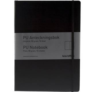 Office notesbog A4 ulinjeret sort
