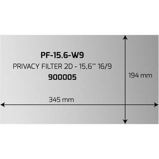 PORT DESIGNS Privacy Filter 2D 15.6'' 16/9