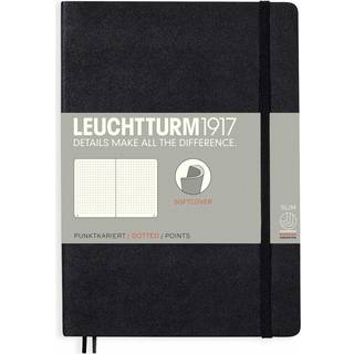 Notizbuch Medium dotted Softcover A5 - Schwarz