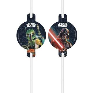 Star Wars papsugerør 4 stk. - Galaxy