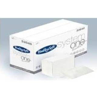 BulkySoft JustOne Serviet Hvid 2-lag 16 x 21 cm 20 x 200 stk (32040)