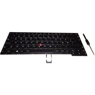 Lenovo Chicony CS13T - Bærbar tastatur - til udskiftning - Islandsk - Sort