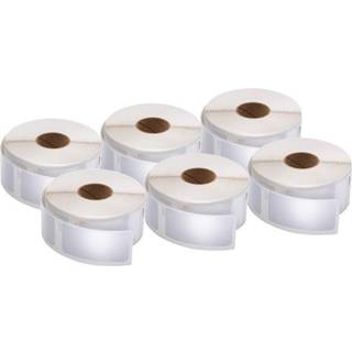 DYMO Autentiske LW Multi-Purpose Labels til labelwriter Label Printers White 1 """" X 2-1/8 """" 6 ruller p? 500 (3000 i alt)