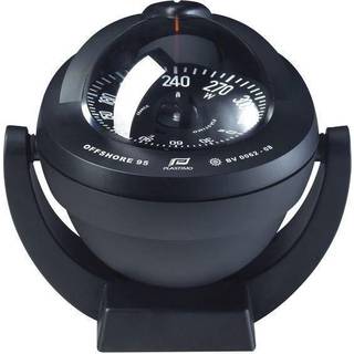 Bådkompas Plastimo Offshore 95, Ø81 mm, bøjlemonteret, sort flad rose, sort