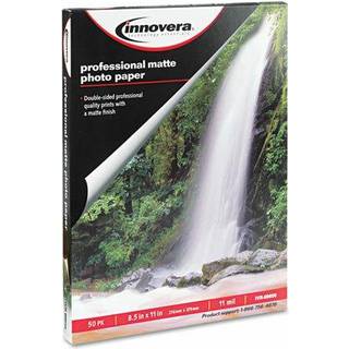 Innovera 99650 tungv?gt fotopapir mat 8-1/2 x 11 50 ark/pakke