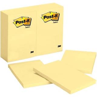 Post-It 511550 Noter 4-tommer x 6-tommer Canary Yellow hver (659-YW)