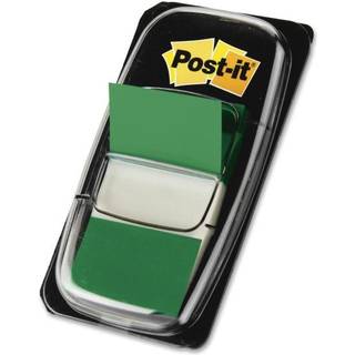 Post-it-flagv?rdi Pack 50/Dispenser 12 Dispensers/Pack 1 i Wide Green (680-Gn12)