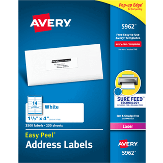 AVE5962 - Easy Peel -postadresseetiketter