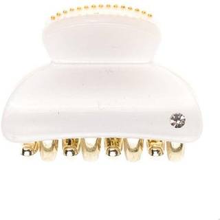 Dark Hair Claw Small White - pcs 1