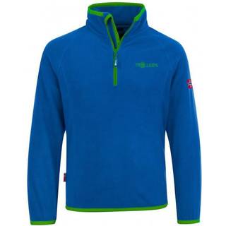 Trollkids Kid's Nordland Half Zip Fleecesweatere Børn størrelse 128 farve blå