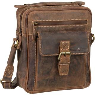 Umhängetasche Leder 23x26cm Vintage 1664 | Greenburry.de