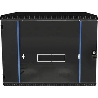 BKT ELEKTRONIK Vægrack 600x500x465 9U glasdør sort