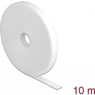 Delock Burrebånd - 13 mm - Hvid - 10 m