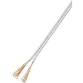 TRU COMPONENTS 1565083 Tråd 2 x 0.75 mm² Hvid 50 m