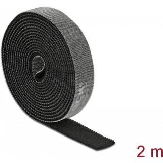 Delock Burrebånd - 15 mm - Sort - 2 m