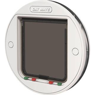 Petmate Large Glass Fitting Cat Flap - White