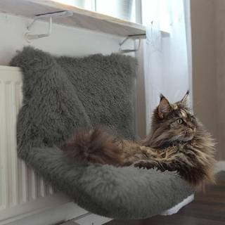 Shaggy Radiatorseng - Grå