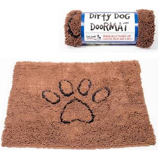 Dirty Dog Dørmåtte - Brun med pote, 50X80