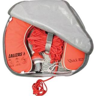 Hestesko redningskrans / hestesko redningskrans Lalizas Horseshoe Lifebuoy Quick RD + 30 meter flydeline + nødlys + etui