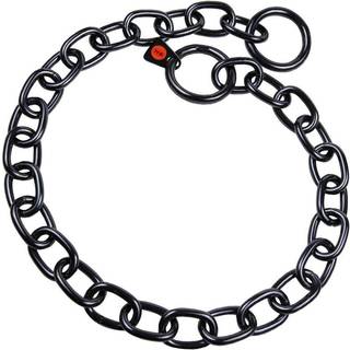 Hundehalsbånd Hs Sprenger Sort 4 mm Links Semi-lang (74 cm)