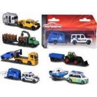 Majorette biler m. trailer 13 cm – flere varianter - assorteret