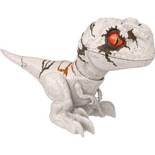 Jurassic World Dominion Uncaged Rowdy Roars Atrociraptor-figur - Berøringsaktiveret bevægelse, bid og brøl