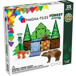 Magna-Tiles Magnetisk Legetøj - Skovens Dyr - 25 dele