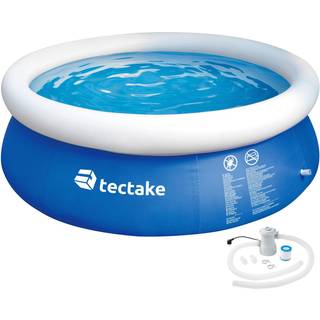 Oppusteligt badebassin med pumpe Ø 300 x 76 cm - blå