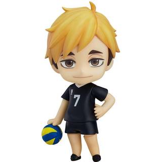 Orange Rouge Haikyu!! to The Top Atsumu Miya Nendoroid: Tre ansigter, volleyball, banebase, puddingskop og ske
