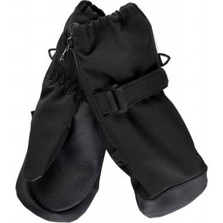 Mikk-Line Softshell hansker m lynlås - BLACK