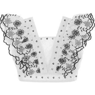 Monnalisa Stjernetryk Croptop Sort 4 Y  Sort  4 år  kvinde
