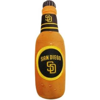 Pets First MLB San Diego Padres Stadium Beer Bottle Plys Hundelegetj - det sdeste plyslegetj til hunde og katte med indre squeaker & premium b