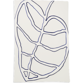Relief blad 28x41cm hvid