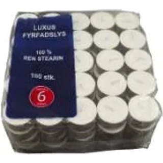 Fyrfadslys 6 timer 100stk