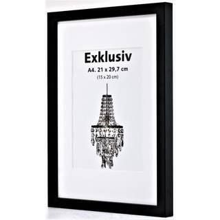 Ramme Exklusiv Sort 24x24 cm